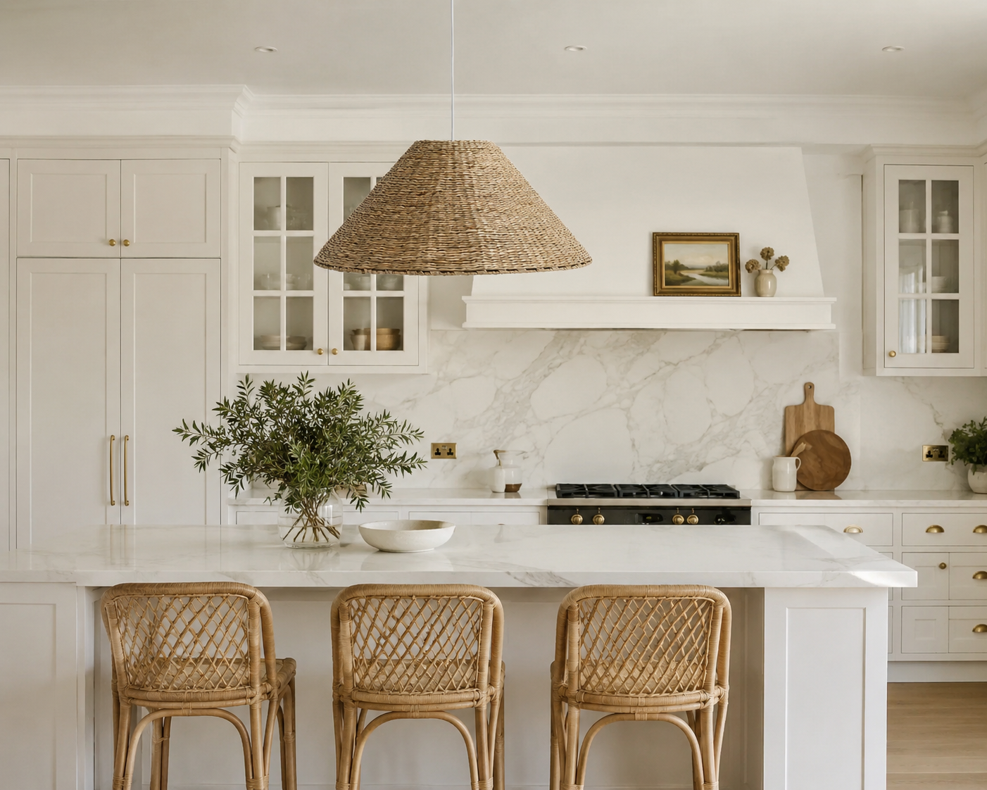 55cm cone pendant in seagrass