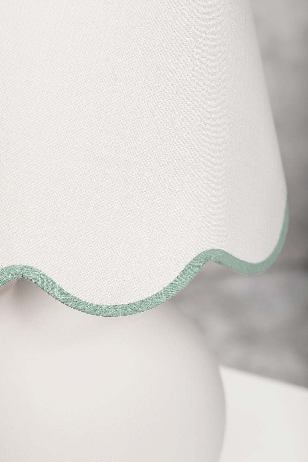 35cm scallop straight empire shade in cotton