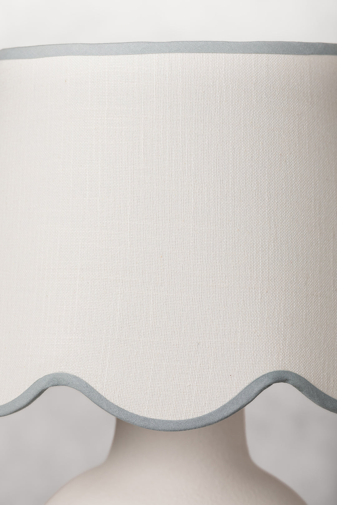 35cm scallop straight empire shade in cotton