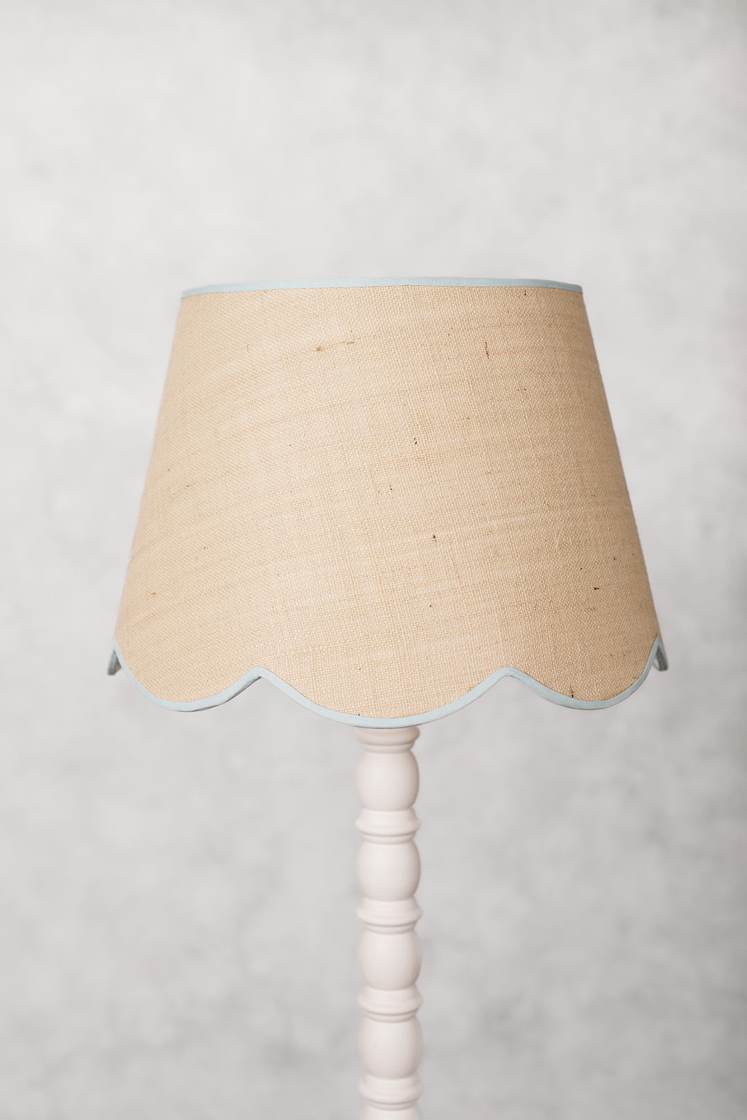 45cm scalloped straight empire shade in jute