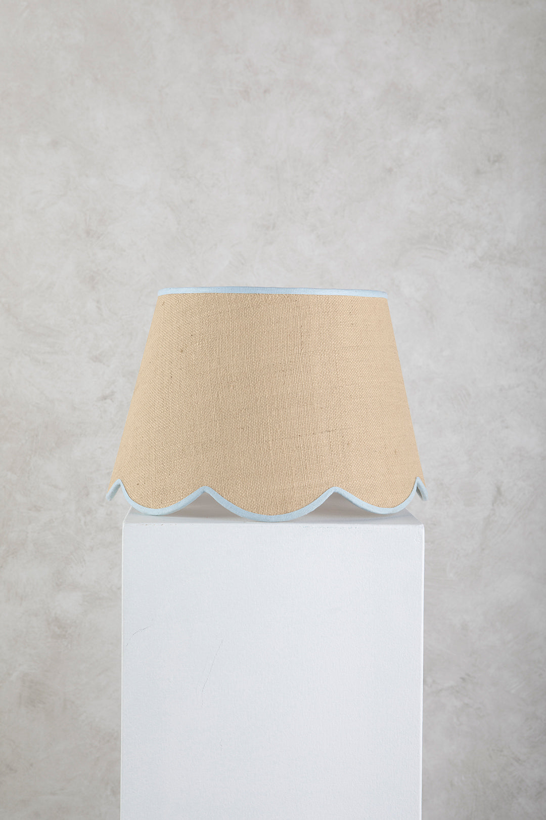 45cm scalloped straight empire shade in jute