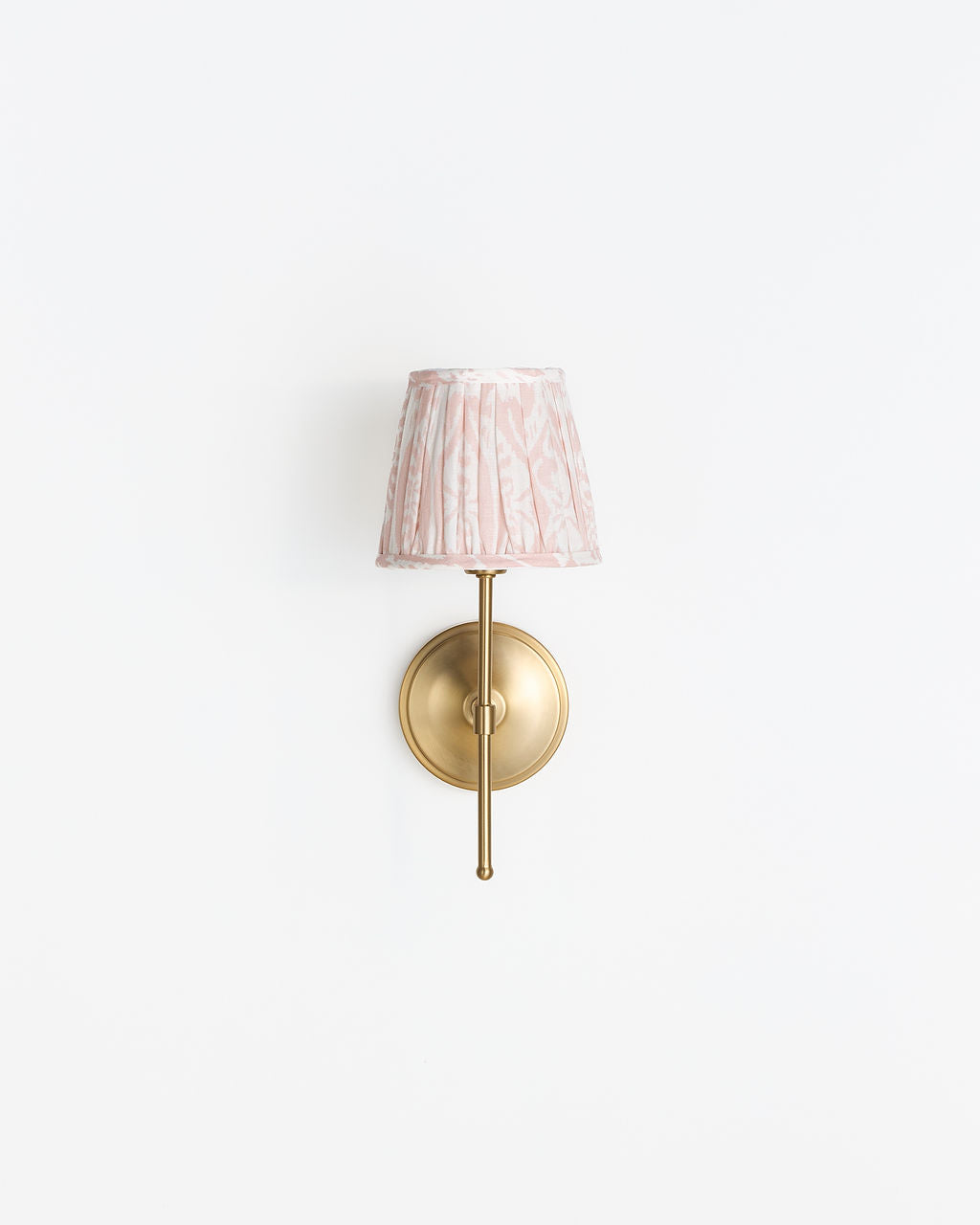 16cm straight empire gathered lampshade in ikat linen