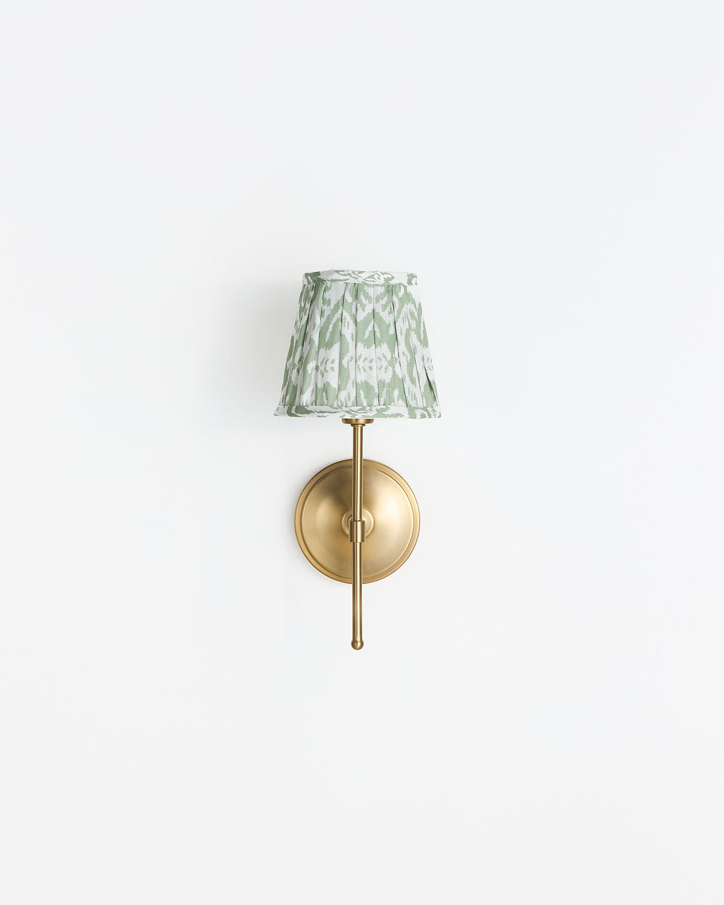 16cm straight empire gathered lampshade in ikat linen