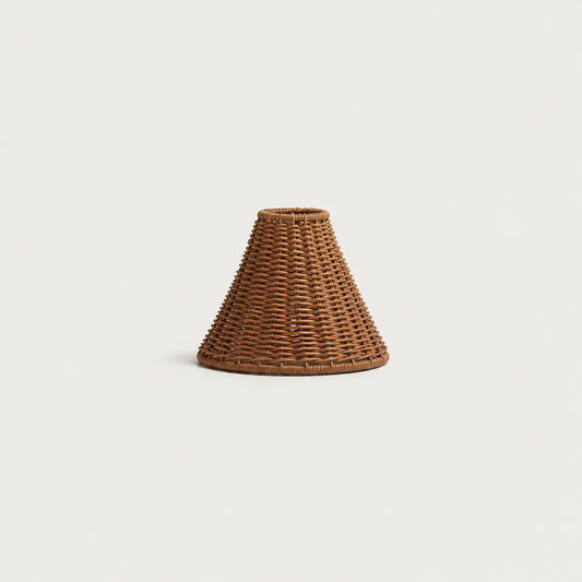 18cm cone lampshade in rattan
