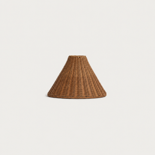 21cm cone lampshade in rattan