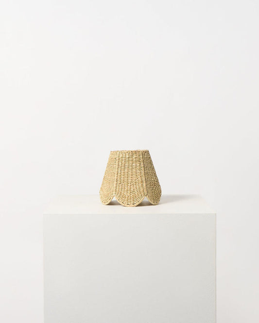 16cm scallop empire shade in seagrass