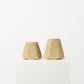 16cm scallop tall tapered shade in seagrass
