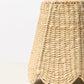 16cm scallop tall tapered shade in seagrass