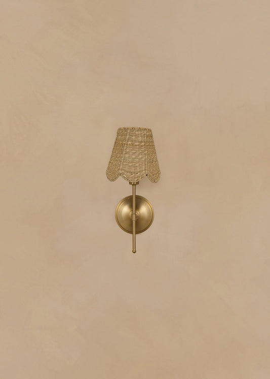 Garawan Wall Fitting In Brass (shade sold separately)