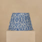 45cm straight empire gathered lampshade in ikat linen