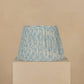 45cm straight empire gathered lampshade in ikat linen