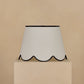 45cm scallop straight empire lampshade in cotton