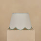 45cm scallop straight empire lampshade in cotton