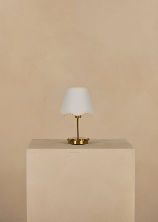 Korora Rechargeable Table Lamp in Brass (Shade Not Included)