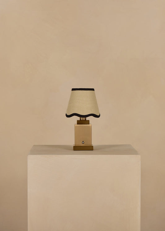 Dhalga Rechargeable Table Lamp in Brass (Shade Not Included)