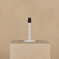Garru Bobbin Table Lamp In White Lacquered Wood (Shade Not Included)