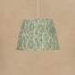 45cm straight empire gathered lampshade in ikat linen