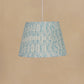 45cm straight empire gathered lampshade in ikat linen