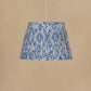 45cm straight empire gathered lampshade in ikat linen