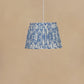 35cm straight empire gathered lampshade in ikat linen