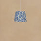 25cm straight empire gathered lampshade in ikat linen