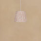 25cm straight empire gathered lampshade in ikat linen