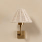 Duruga Rechargeable Wall Light in Brass & White Rattan