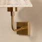 Duruga Rechargeable Wall Light in Brass & White Rattan