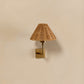 Duruga Rechargeable Wall Light in Brass & Rattan