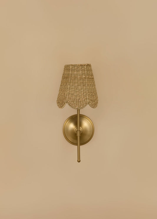 Garawan Wall Fitting In Brass (shade sold separately)