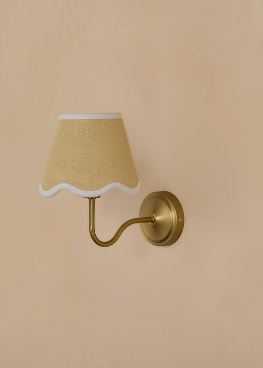 Brolga Wall Light In Brass (shade sold separately)