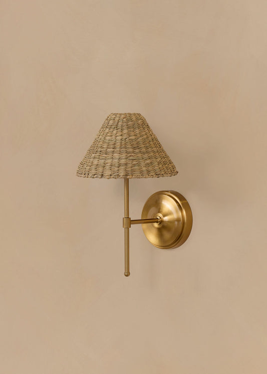 Garawan Rechargeable Wall Fitting In Brass (Shade Sold Separately)