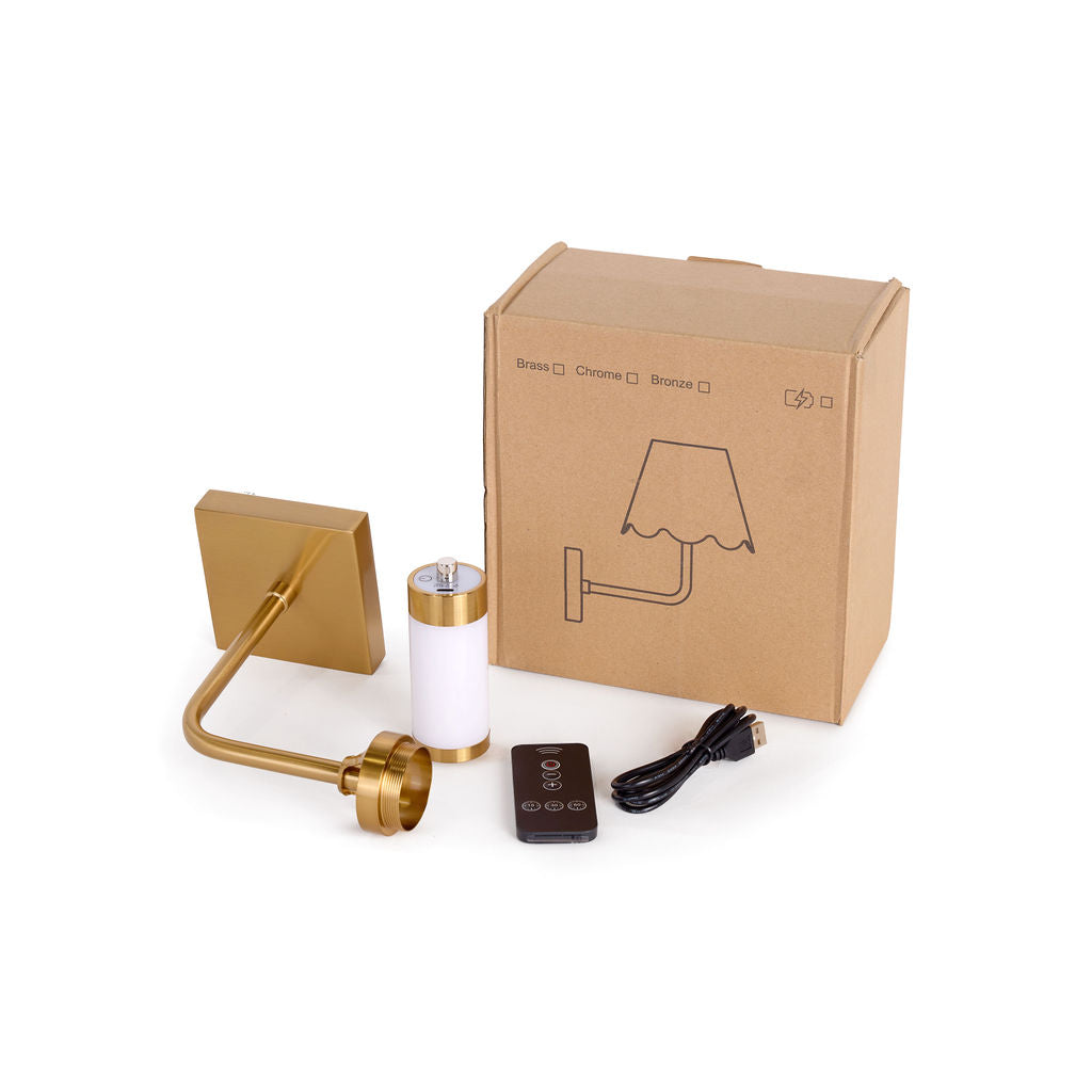 Gunyung Rechargeable Wall Fitting in Brass