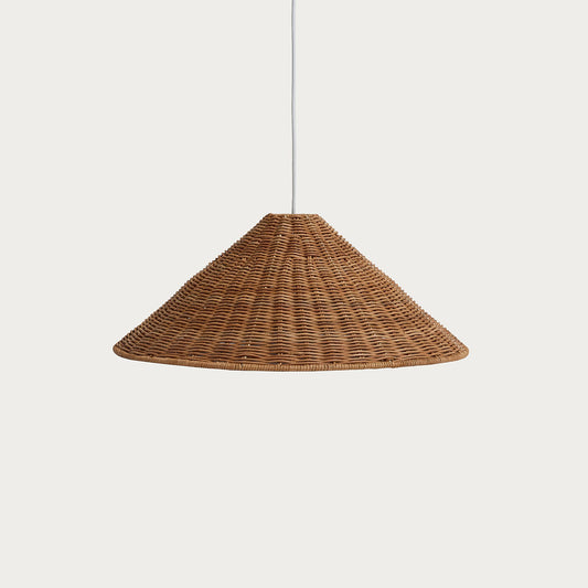 45cm cone pendant in rattan