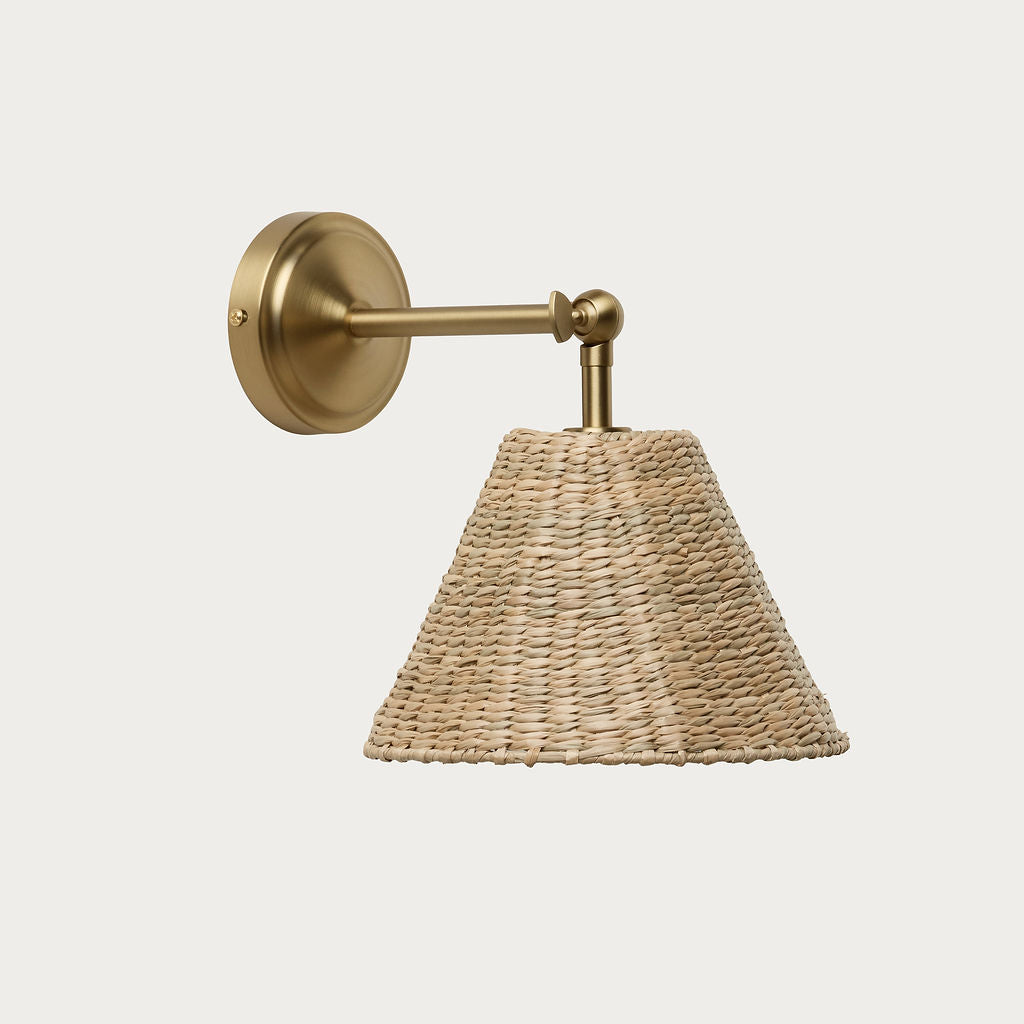 20cm cone pendant in seagrass