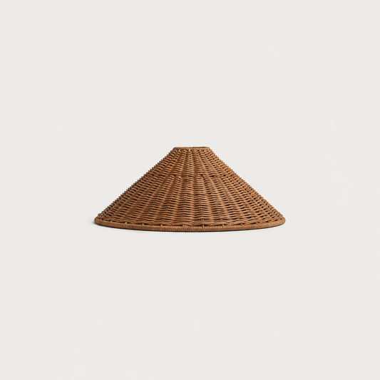 35cm cone lampshade in rattan