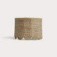 35cm scalloped drum lampshade in seagrass