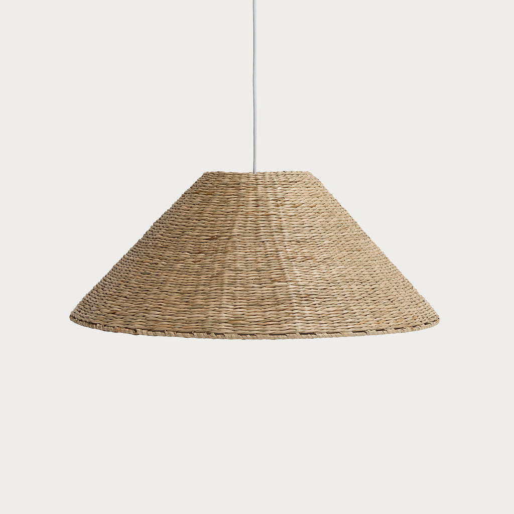 55cm cone pendant in seagrass