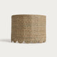55cm scalloped drum lampshade in seagrass
