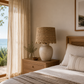 35cm scalloped drum lampshade in seagrass
