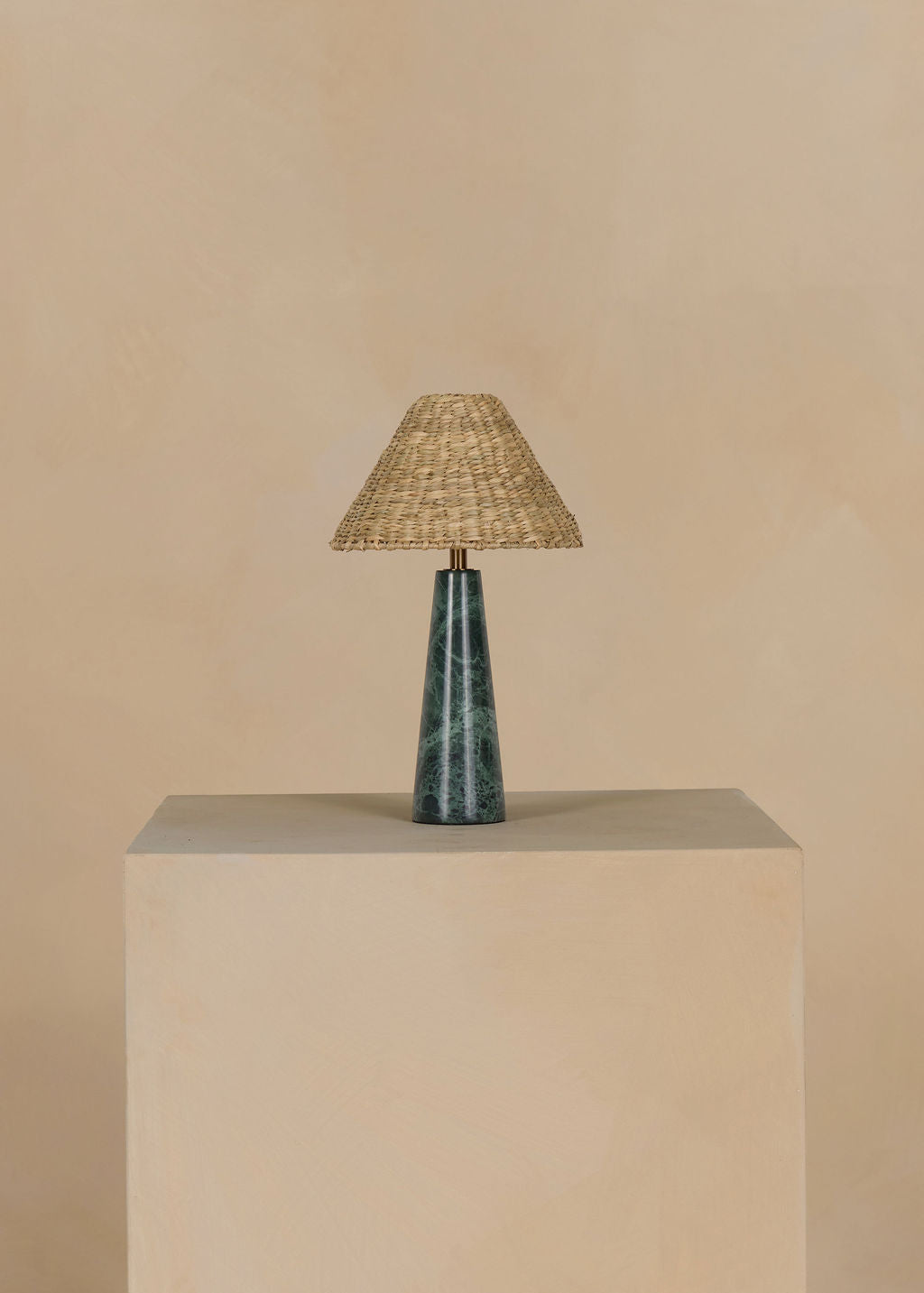 Murul Rechargeable Table Lamp in Green Marble