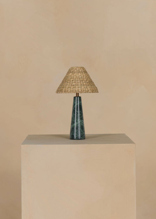 Murul Rechargeable Table Lamp in Green Marble