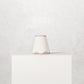 Scallop wall sconce (tall), white