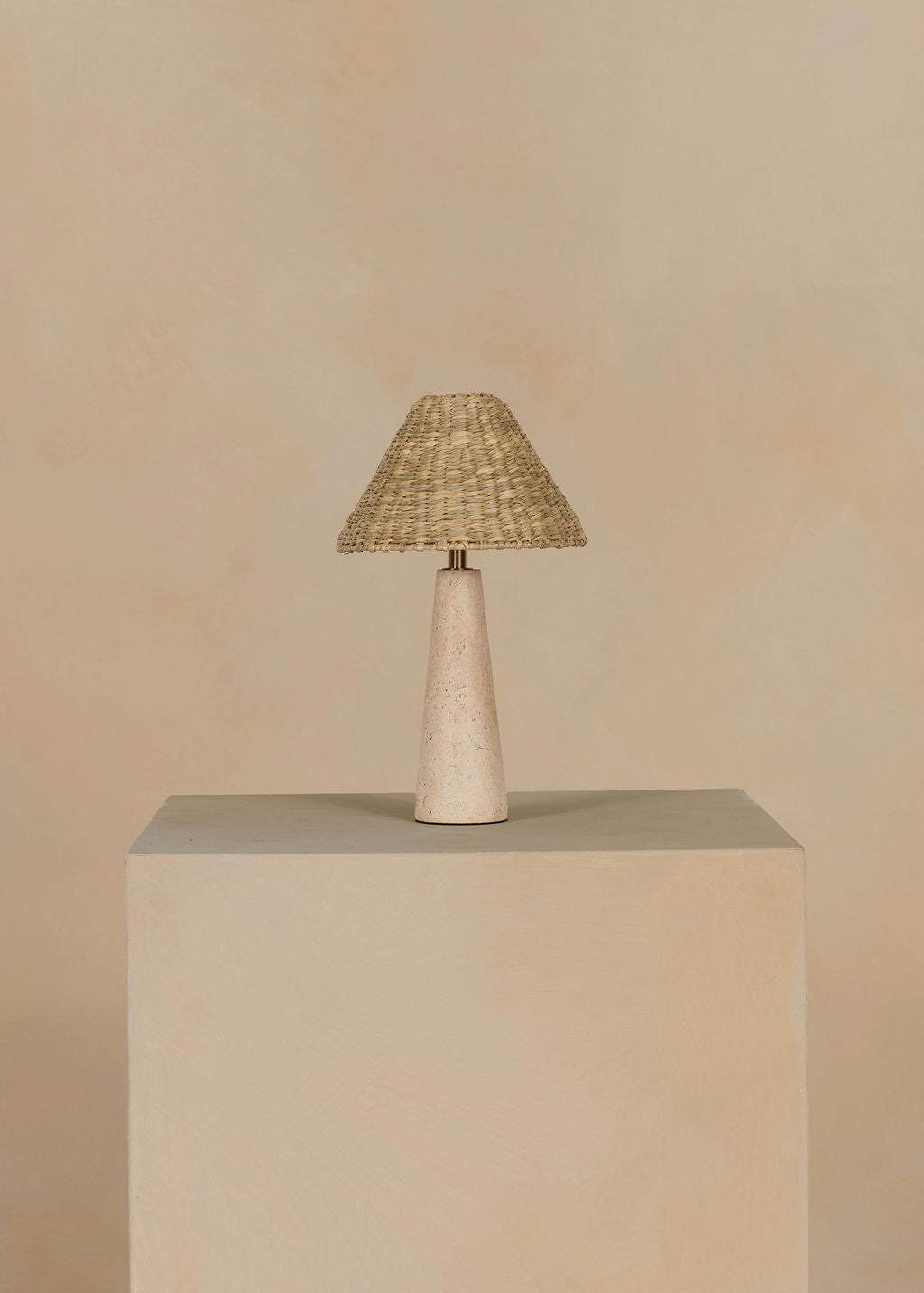 Murul Rechargeable Table Lamp in Travertine